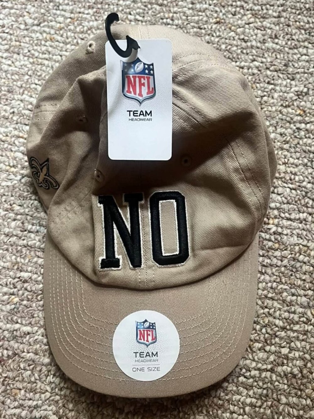New Orleans Saints NFL Khaki Cap - New!